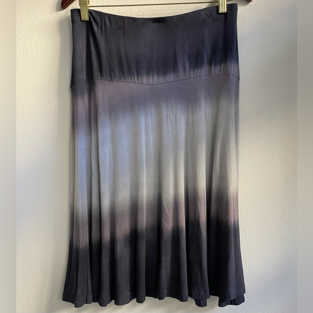 Go Couture Tie Dye Black and Gray Skirt.